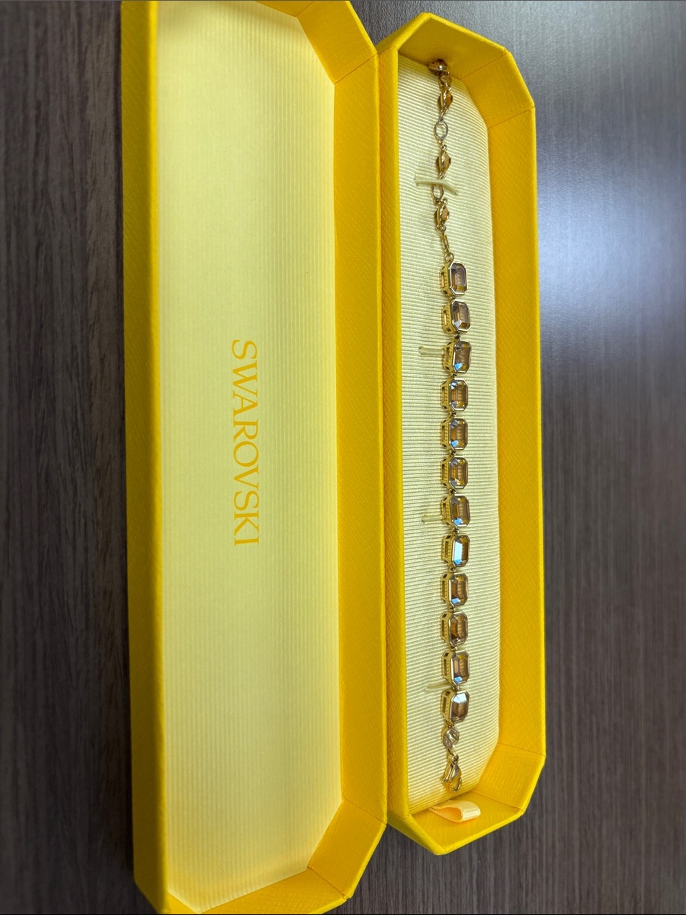 Swarovski Gold-Toned Bracelet with Clear Crystals